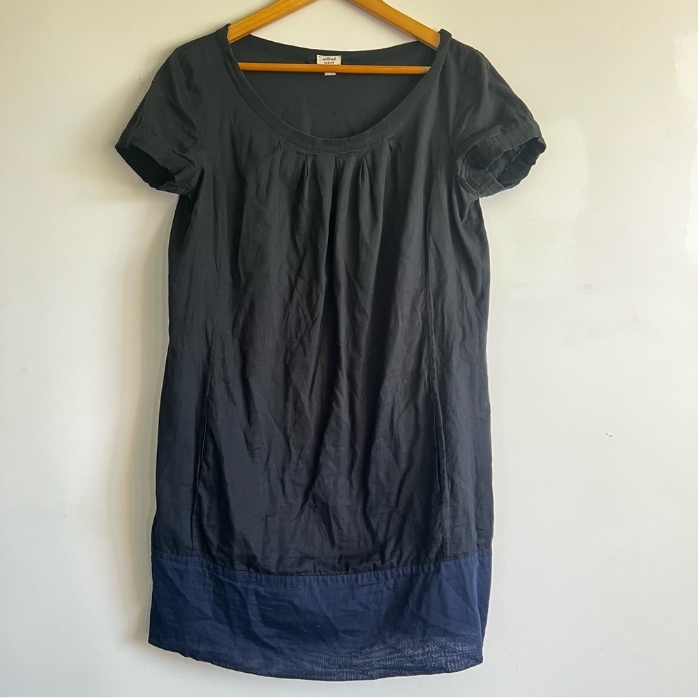 Wilfred by Aritzia Black and Blue Dress